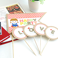 셀프만삭촬영 인디핑크 공주 DIY 파티픽 셋트